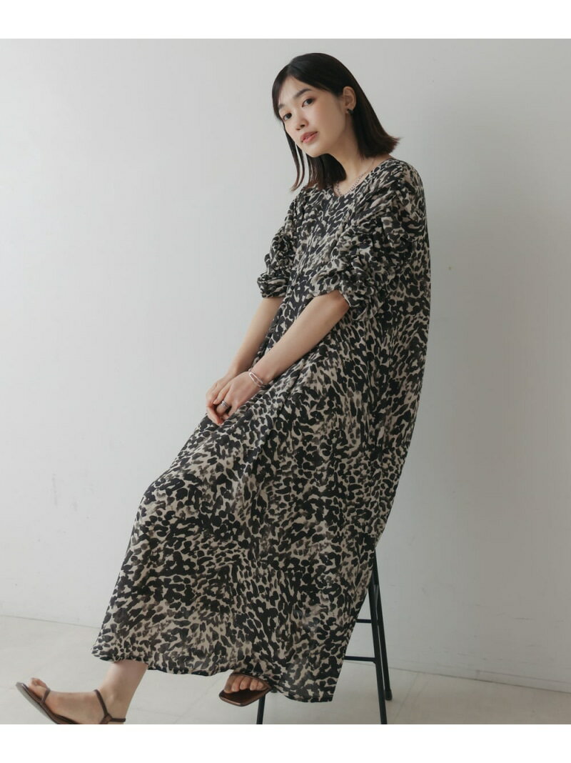 Rakuten - 【SALE／30%OFF】シャーリングタックワンピース Bou Jeloud バブ / ブージュルード ワンピース・ドレス ワンピース グレー【RBA_E】【送料無料】[Rakuten Fashion]