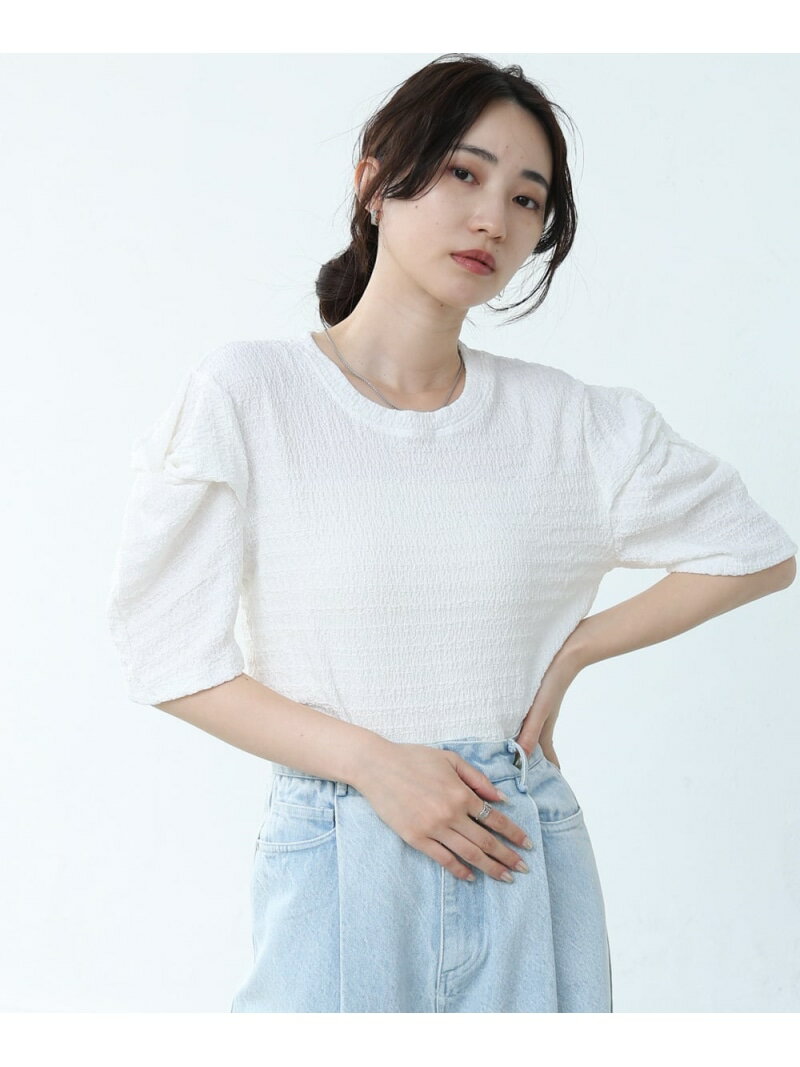 乐天商城 - 【SALE／30%OFF】袖デザイントップス Bab バブ / ブージュルード トップス カットソー・Tシャツ ブラック ホワイト ベージュ【RBA_E】[Rakuten Fashion]