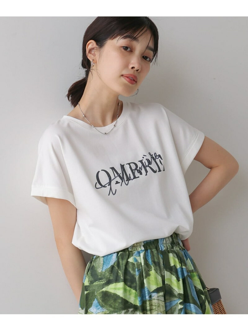 Rakuten - 【SALE／39%OFF】半ラバー*刺繍ロゴTシャツ Bou Jeloud バブ / ブージュルード トップス カットソー・Tシャツ ブラック ホワイト ブラウン【RBA_E】[Rakuten Fashion]