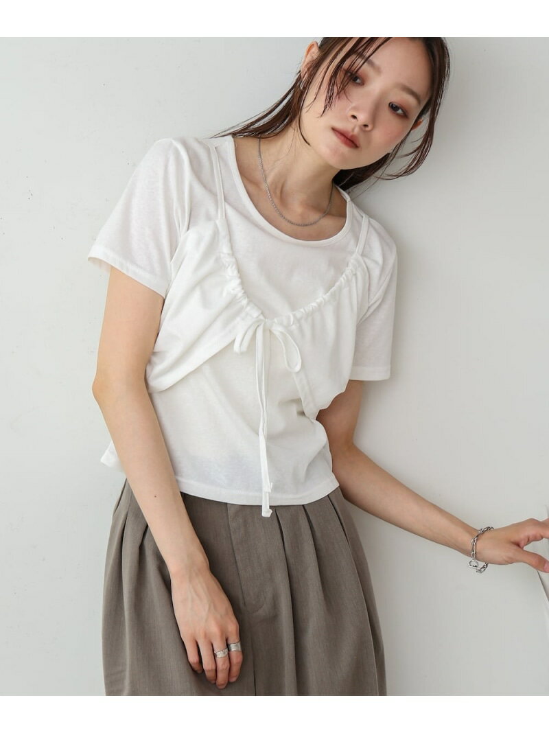 Rakuten - 【SALE／30%OFF】ビスチェレイヤードデザイントップス Bab バブ / ブージュルード トップス カットソー・Tシャツ ブラック ブルー ホワイト【RBA_E】[Rakuten Fashion]