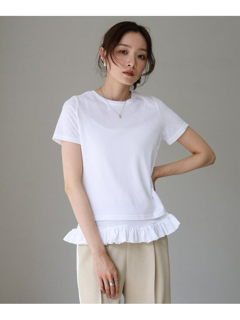 Rakuten - 【SALE／20%OFF】ペプラムバルーンヘムキャミセットTシャツ Bab バブ / ブージュルード トップス カットソー・Tシャツ パープル ホワイト ブルー【RBA_E】[Rakuten Fashion]