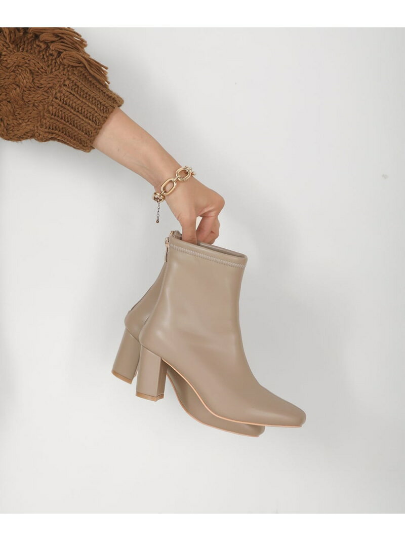 【SALE／50%OFF】バックファスナーショートブーツ Bou Jeloud バブ / ブージュルード シューズ・靴 ブーツ ベージュ ブラック ブラウン【RBA_E】[Rakuten Fashion]のサムネイル