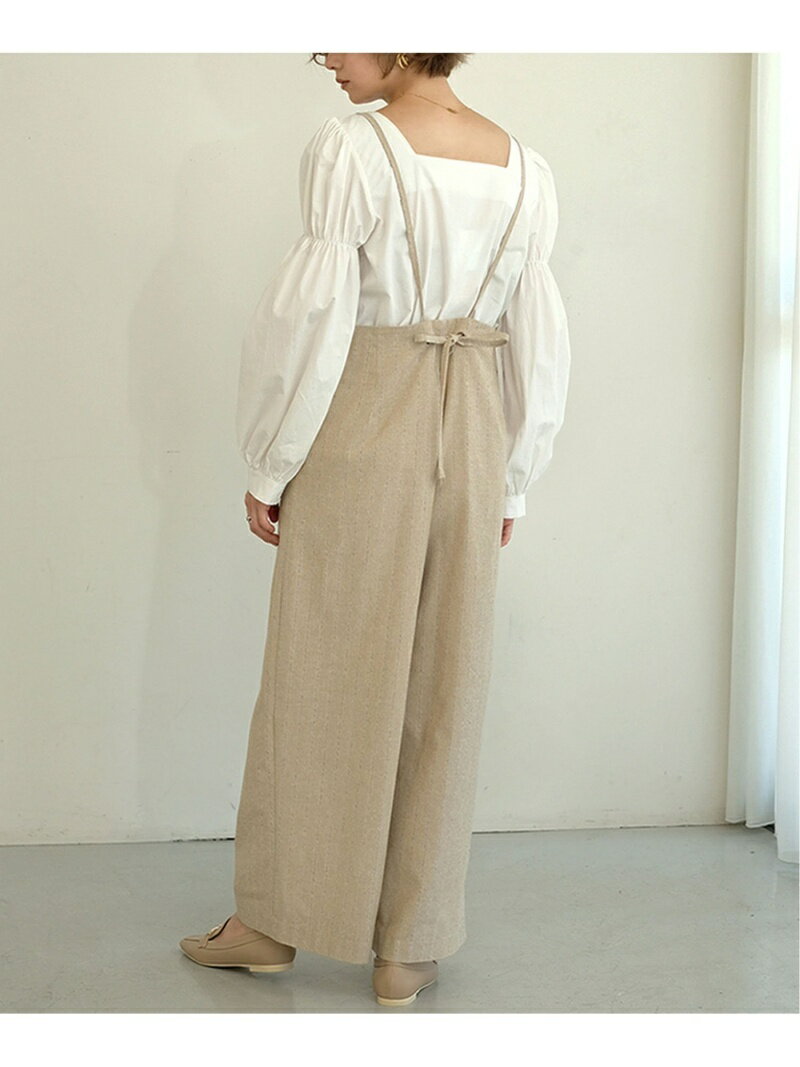 【SALE／50%OFF】【WEB限定】ストライプ柄ストレートサロペット Bab バブ / ブージ...