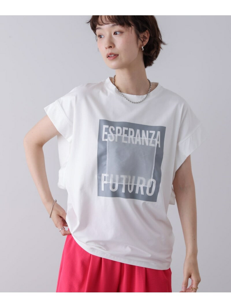 乐天商城 - 【SALE／20%OFF】メタリックプリントTシャツ Bou Jeloud バブ / ブージュルード トップス カットソー・Tシャツ ホワイト ネイビー グリーン【RBA_E】【送料無料】[Rakuten Fashion]