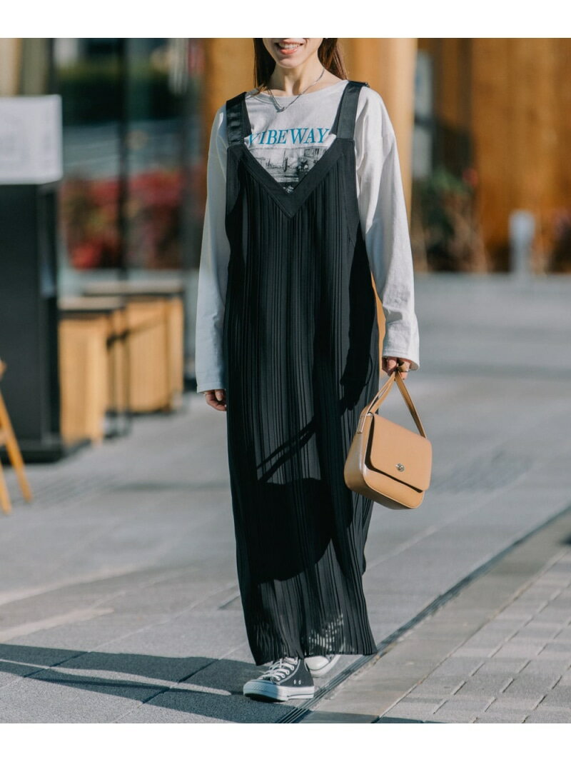 【SALE／30%OFF】前後2WAYプリーツジャンスカ Bou Jeloud バブ / ブージュルード ワンピース・ドレス ジャンパースカート ブラック ネイビー【RBA_E】【送料無料】[Rakuten Fashion]