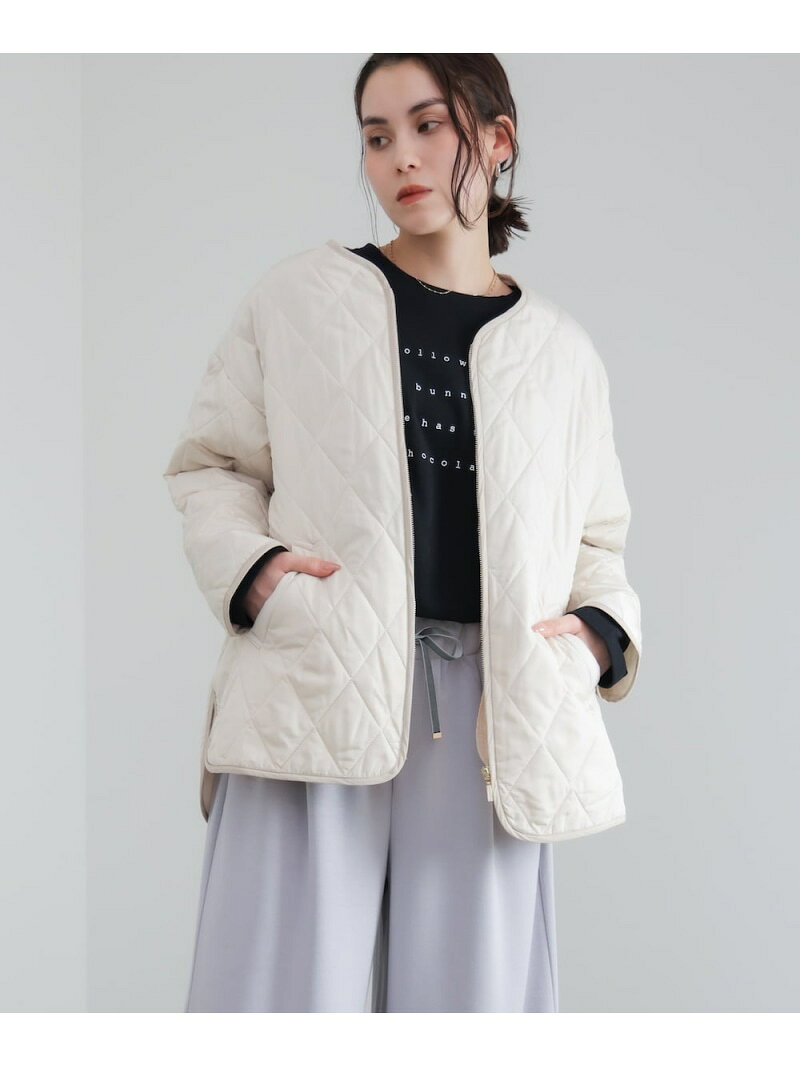 乐天商城 - 【SALE／37%OFF】中綿キルティングアウター Bou Jeloud バブ / ブージュルード ジャケット・アウター ダウンジャケット・ダウンベスト ホワイト ブラック【RBA_E】【送料無料】[Rakuten Fashion]
