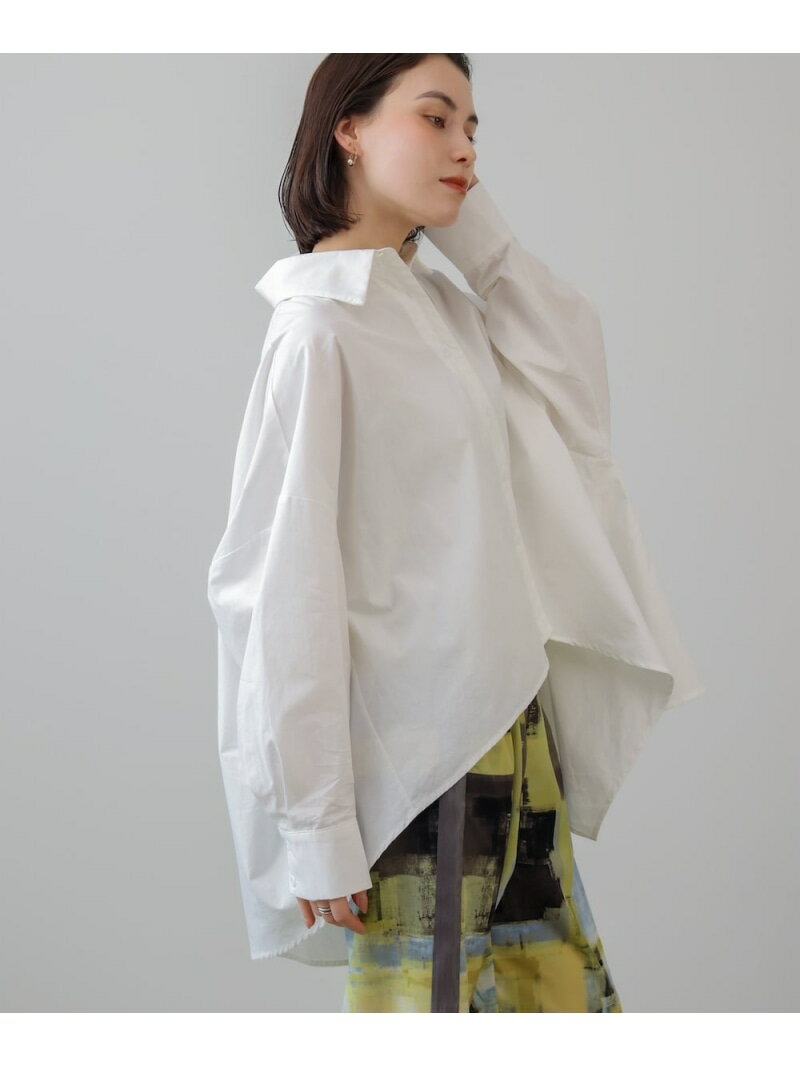Rakuten - 【SALE／50%OFF】アシメシャツチュニック Bou Jeloud バブ / ブージュルード トップス シャツ・ブラウス ピンク ホワイト【RBA_E】[Rakuten Fashion]