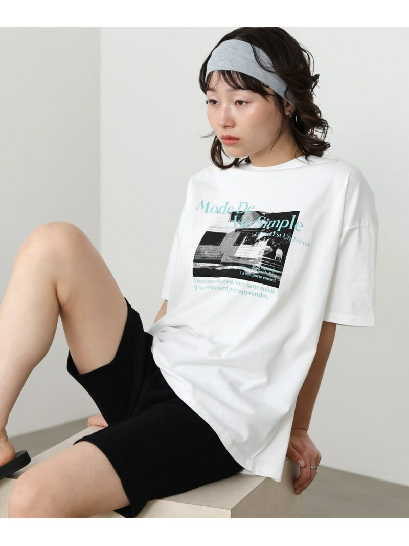 乐天商城 - 【SALE／40%OFF】フォトプリントカラーロゴTシャツ Bab バブ / ブージュルード トップス カットソー・Tシャツ グリーン ピンク【RBA_E】[Rakuten Fashion]