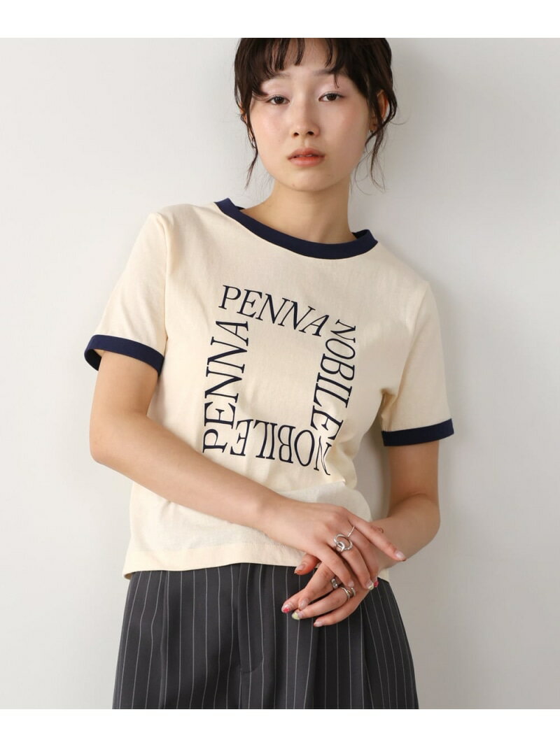 Garments - 【SALE／19%OFF】配色リンガーロゴTシャツ Bab バブ / ブージュルード トップス カットソー・Tシャツ イエロー ネイビー ホワイト【RBA_E】[Rakuten Fashion]