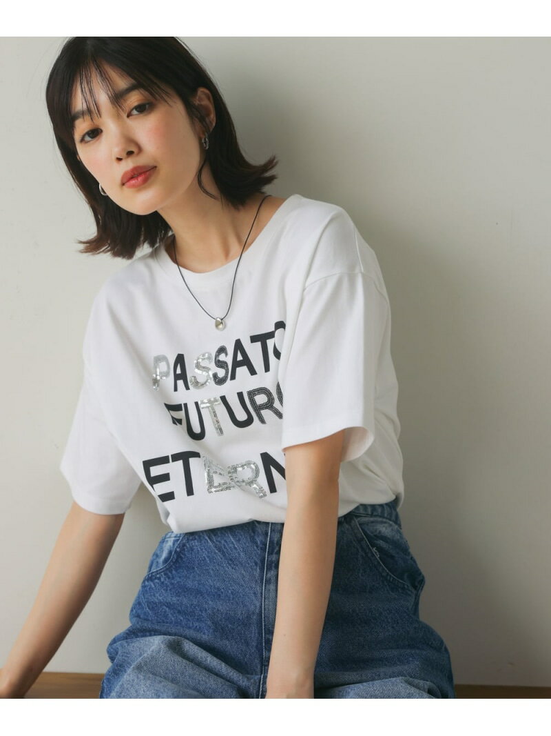 乐天商城 - 【SALE／50%OFF】スパンコールロゴT Bou Jeloud バブ / ブージュルード トップス カットソー・Tシャツ ブラック ホワイト【RBA_E】[Rakuten Fashion]