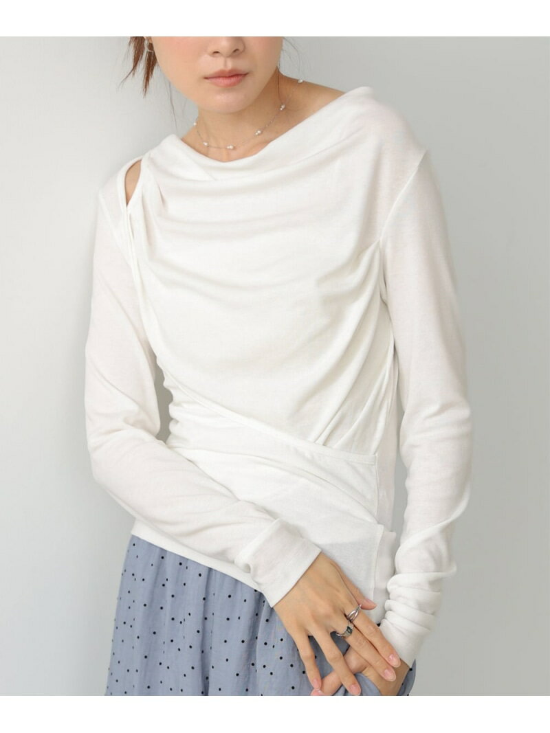 Rakuten - 【SALE／19%OFF】カシュクールレイヤードトップス Bab バブ / ブージュルード トップス カットソー・Tシャツ ホワイト イエロー ブルー ブラック【RBA_E】[Rakuten Fashion]