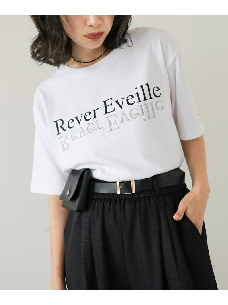 ロゴプリント刺繍Tシャツ Bab バブ / ブージュルード トップス カットソー・Tシャツ ホワイト ブラウン ブラック[Rakuten Fashion]