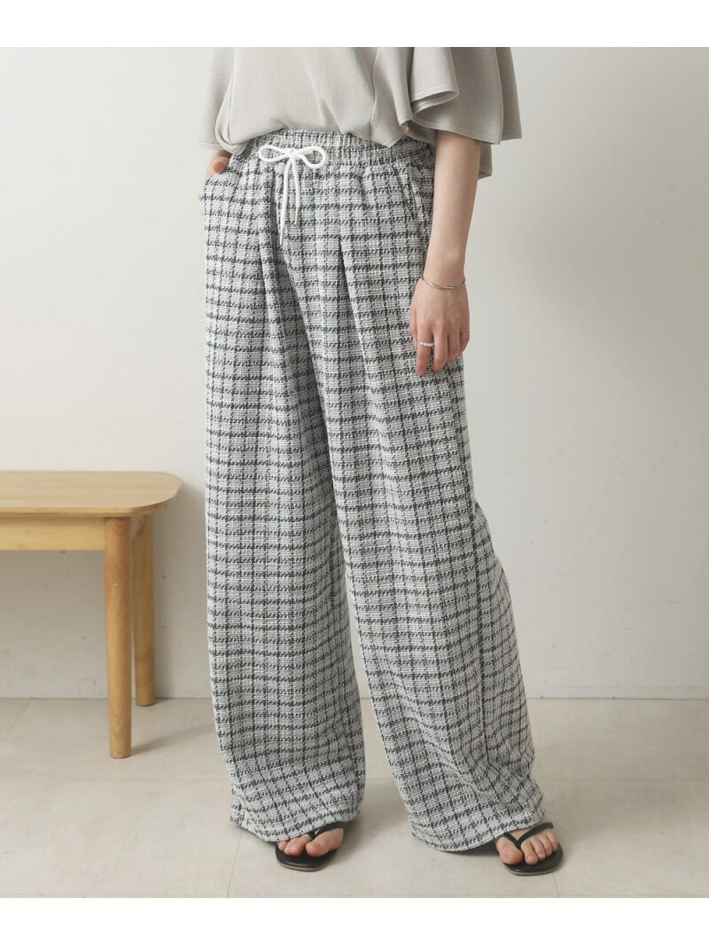 Rakuten - 【SALE／29%OFF】ツィードパンツ Bou Jeloud バブ / ブージュルード パンツ その他のパンツ ベージュ ブラック ホワイト【RBA_E】[Rakuten Fashion]
