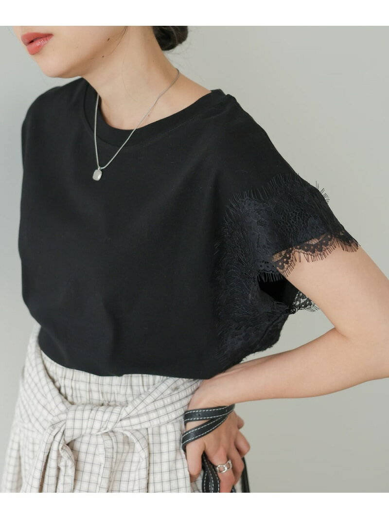 乐天商城 - 【SALE／20%OFF】ショルダーレースカットソー Bab バブ / ブージュルード トップス カットソー・Tシャツ ホワイト ブラック【RBA_E】【先行予約】*[Rakuten Fashion]
