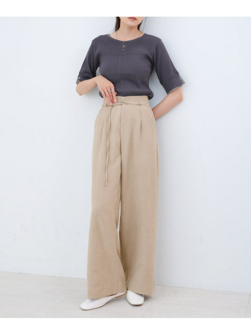 乐天商城 - 【SALE／30%OFF】＜セット着用可!＞【低身長向けサイズあり】ピーチ起毛ストレートパンツ Bab バブ / ブージュルード パンツ その他のパンツ ブラック ベージュ【RBA_E】[Rakuten Fashion]