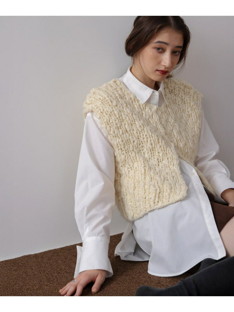 ロングシャツブラウス Bab バブ / ブージュルード トップス シャツ・ブラウス ホワイト ブラウン【先行予約】*【送料無料】[Rakuten Fashion]のサムネイル