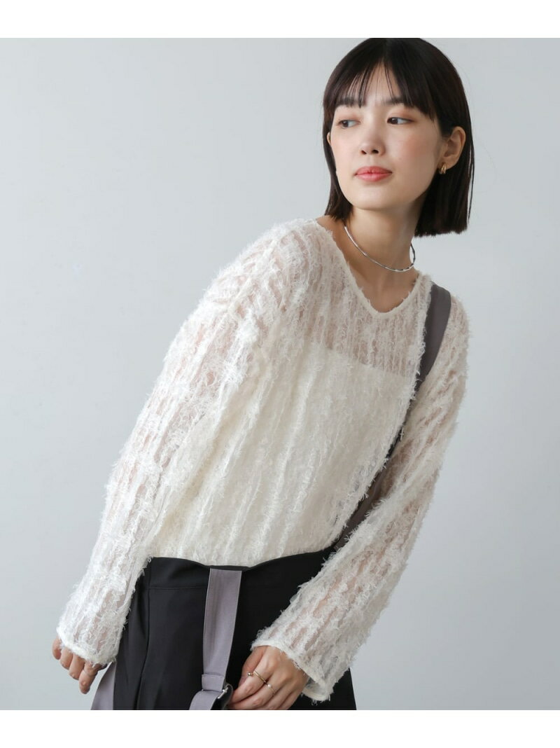 Rakuten - 【SALE／20%OFF】チュールフリル前後2WAYプルオーバー Bou Jeloud バブ / ブージュルード トップス カットソー・Tシャツ ブラック ホワイト【RBA_E】【送料無料】[Rakuten Fashion]