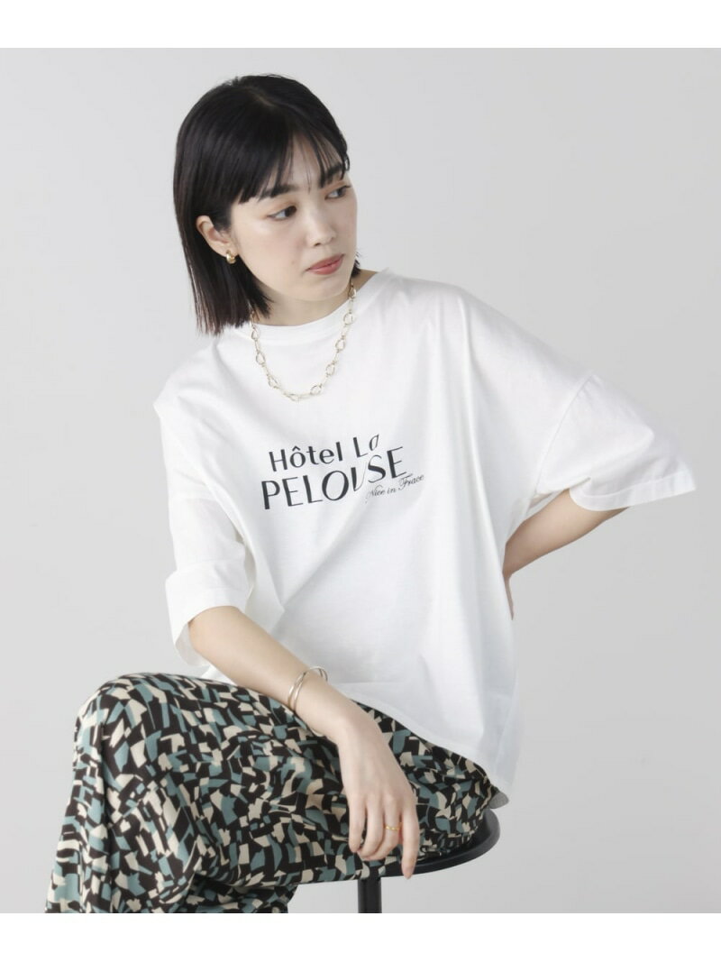 Rakuten - WシルケットロゴT Bou Jeloud バブ / ブージュルード トップス カットソー・Tシャツ ホワイト ブルー ブラック【送料無料】[Rakuten Fashion]