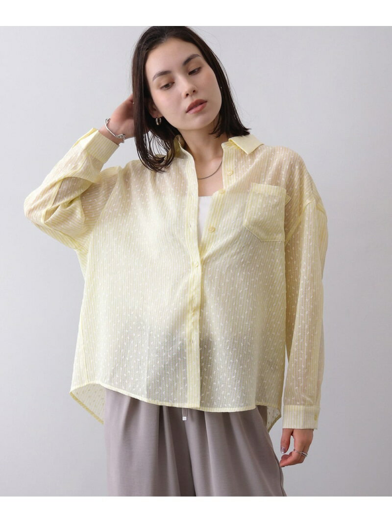 【SALE／10%OFF】ストライプカラーシャツ Bou Jeloud バブ / ブージュルード トップス シャツ・ブラウス イエロー ピンク ブルー【RBA_E】【先行予約】*【送料無料】[Rakuten Fashion]