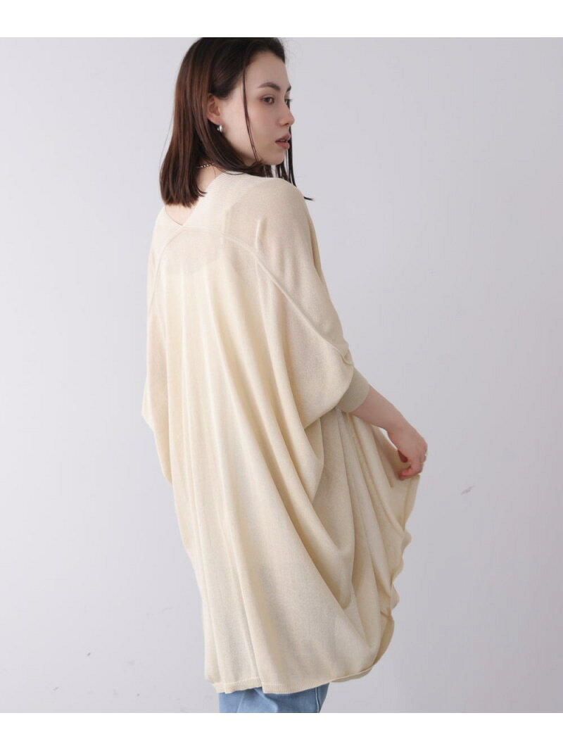 【SALE／30%OFF】麻タッチドルマンニットカーディガン Bou Jeloud バブ / ブージュルード トップス カーディガン ベージュ【RBA_E】【送料無料】[Rakuten Fashion] linkit-10007799 Bab/Bou Jeloud サンプル画像2