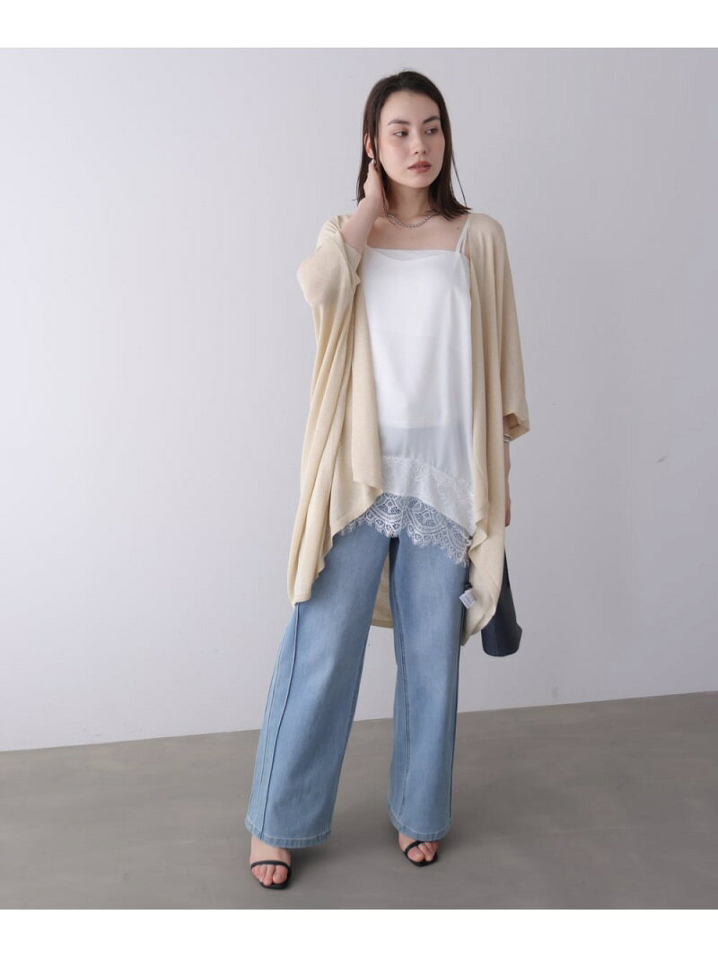 【SALE／30%OFF】麻タッチドルマンニットカーディガン Bou Jeloud バブ / ブージュルード トップス カーディガン ベージュ【RBA_E】【送料無料】[Rakuten Fashion] linkit-10007799 Bab/Bou Jeloud サンプル画像3