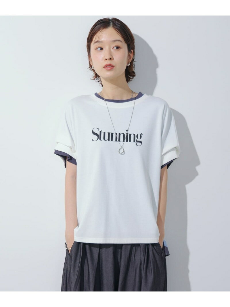 【SALE／29%OFF】【接触冷感/UVカット】クリアクールロゴTシャツ Bou Jeloud バブ / ブージュルード トップス カットソー・Tシャツ ホワイト オレンジ【RBA_E】[Rakuten Fashion] linkit-10007660 Bab/Bou Jeloud パッケージ画像