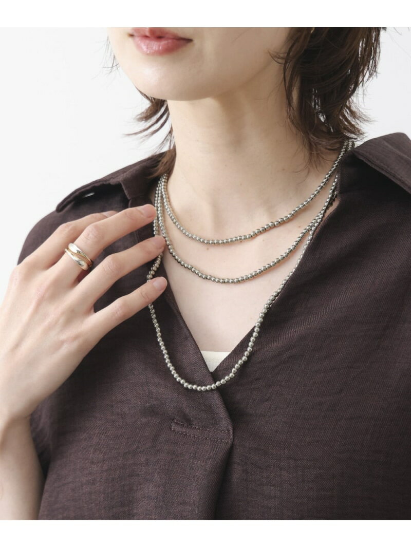 Rakuten - many wayボールチェーンネックレス Bou Jeloud バブ / ブージュルード アクセサリー・腕時計 ネックレス シルバー ゴールド【先行予約】*[Rakuten Fashion]