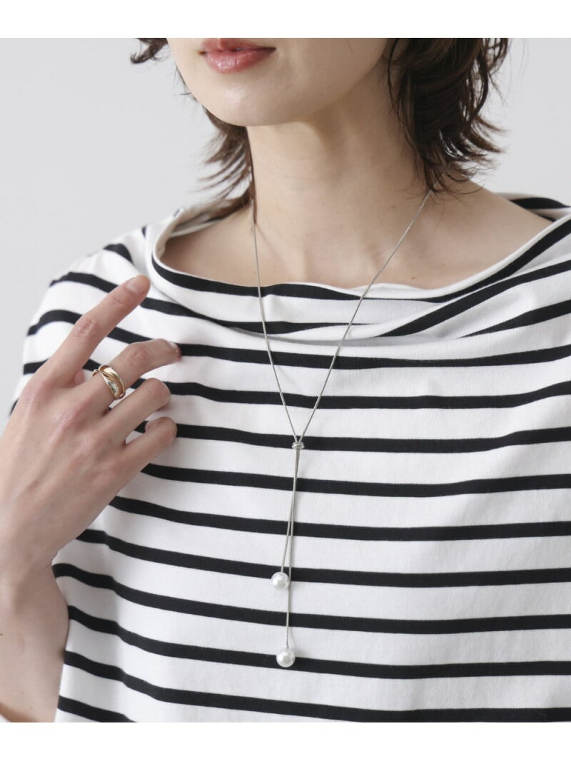 Rakuten - ダブルパールネックレス Bou Jeloud バブ / ブージュルード アクセサリー・腕時計 ネックレス ゴールド シルバー【先行予約】*[Rakuten Fashion]