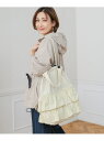 【SALE/20%OFF】【はあちゅう*Bou Jeloud】フリルバッグ Bou Jeloud バブ / ブージュルード バッグ トートバッグ ブラック ホワ...