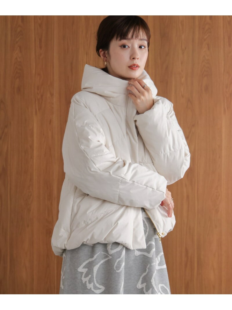 【SALE／10%OFF】ストレッチカシュネックピュアダウン Bou Jeloud バブ / ブージュルード ジャケット・アウター ダウンジャケット・ダウンベスト グレー ブラック ホワイト【RBA_E】【先行予約】*【送料無料】[Rakuten Fashion]