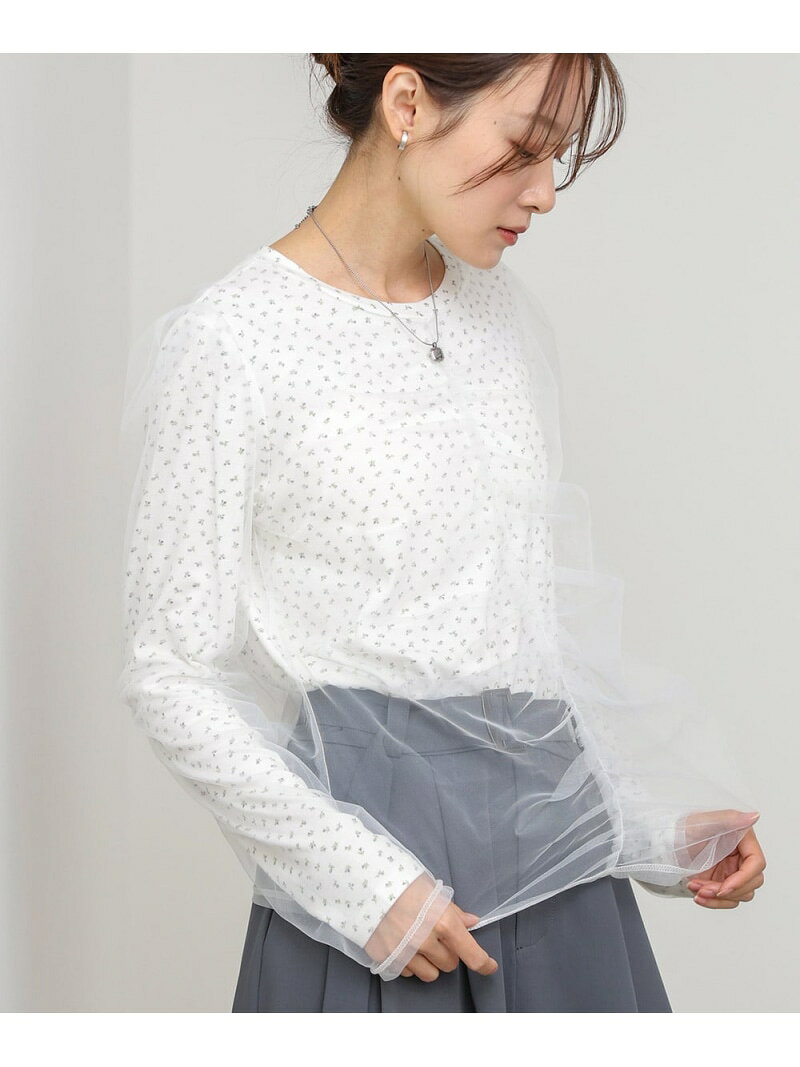 チュールレイヤードトップス Bab バブ / ブージュルード トップス カットソー・Tシャツ【送料無料】[Rakuten Fashion]