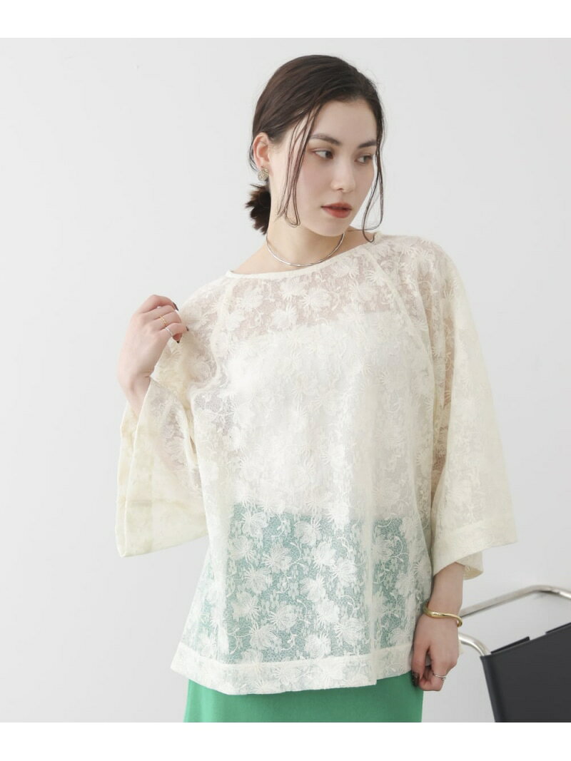 Rakuten - 【SALE／10%OFF】レースジャガードチュニック Bou Jeloud バブ / ブージュルード トップス シャツ・ブラウス ホワイト ブラック【RBA_E】【送料無料】[Rakuten Fashion]
