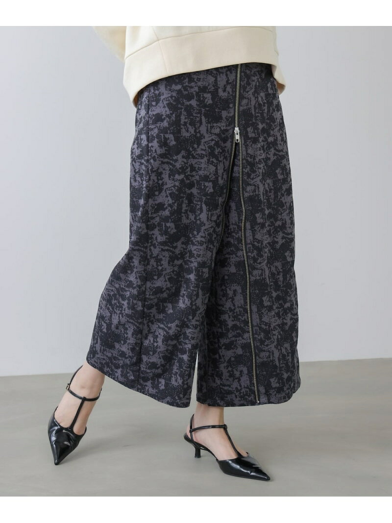 Rakuten - 【SALE／20%OFF】アソート柄ジップパンツ Bou Jeloud バブ / ブージュルード パンツ その他のパンツ ブラック【RBA_E】【送料無料】[Rakuten Fashion]