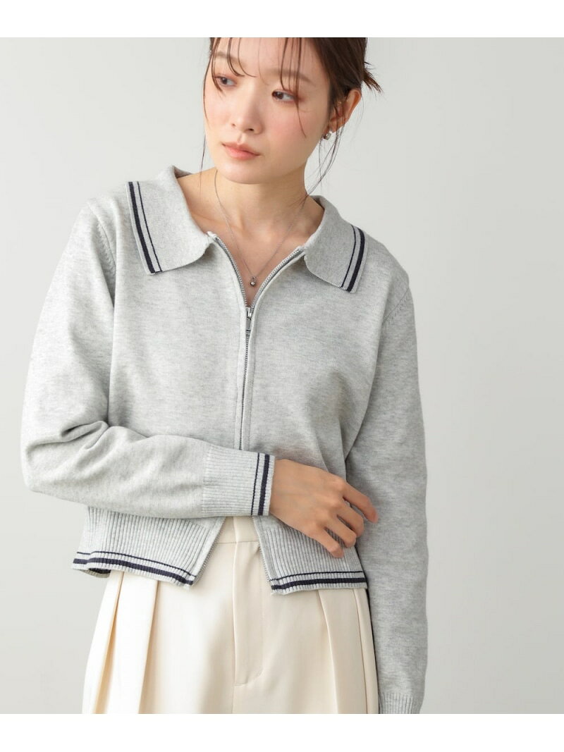 Rakuten - ラインカーデ Bab バブ / ブージュルード トップス カーディガン グレー【送料無料】[Rakuten Fashion]