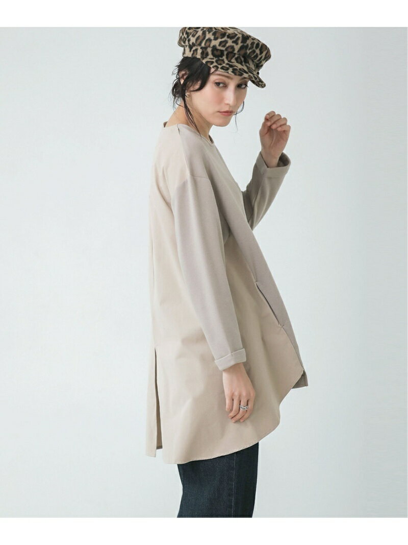 【SALE／50%OFF】AラインバックスリットTUN Bou Jeloud バブ / ブージュルード ワンピース・ドレス チュニック イエロー ホワイト カーキグリーン ベージュ ブラック【RBA_E】[Rakuten Fashion]