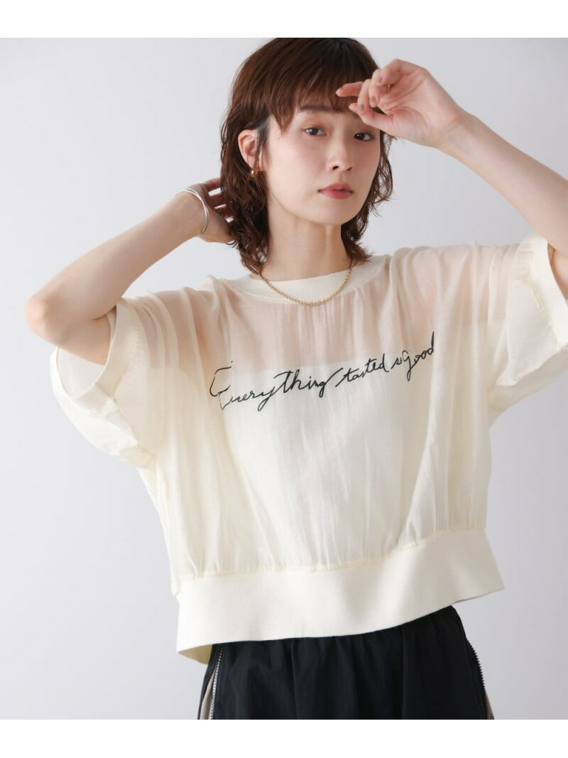 乐天商城 - 【SALE／20%OFF】バック異素材ロゴトップス Bou Jeloud バブ / ブージュルード トップス カットソー・Tシャツ ホワイト グレー ブラック【RBA_E】【送料無料】[Rakuten Fashion]