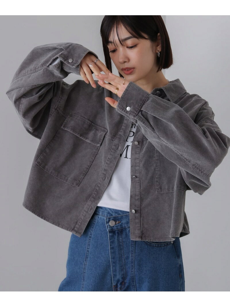 Rakuten - 【SALE／29%OFF】【WEB限定】ビンテージカラーコーディロイシャツ Bou Jeloud バブ / ブージュルード トップス シャツ・ブラウス グレー【RBA_E】【送料無料】[Rakuten Fashion]