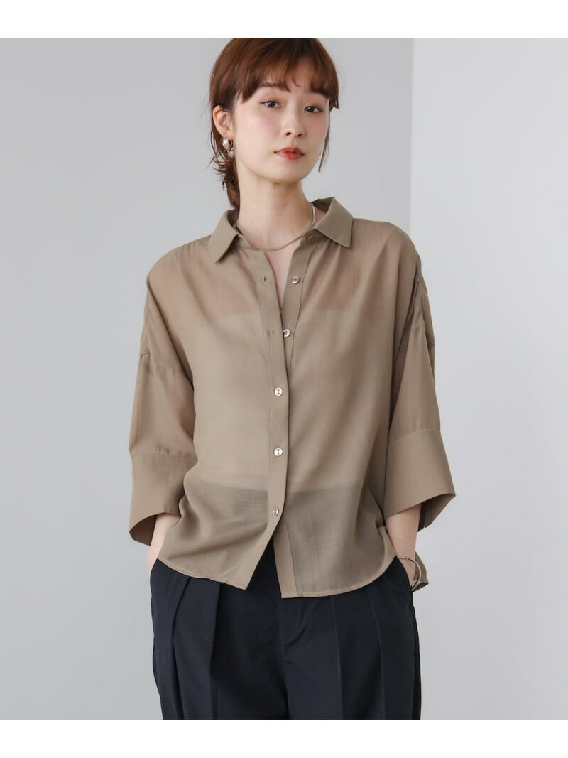 Rakuten - 【SALE／10%OFF】シアーブラウス Bou Jeloud バブ / ブージュルード トップス シャツ・ブラウス グリーン ブラック【RBA_E】【送料無料】[Rakuten Fashion]