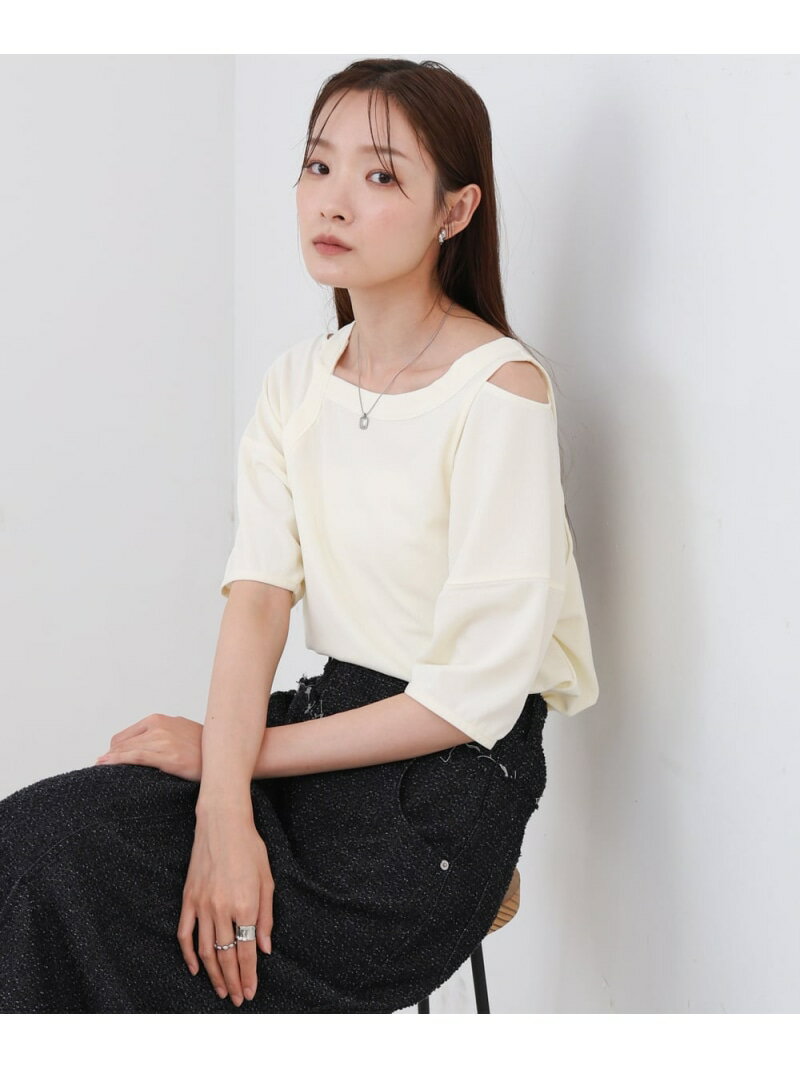 Rakuten - 【SALE／29%OFF】アシメコクーンスリーブカットソー Bab バブ / ブージュルード トップス カットソー・Tシャツ ホワイト ブラック ブルー【RBA_E】[Rakuten Fashion]