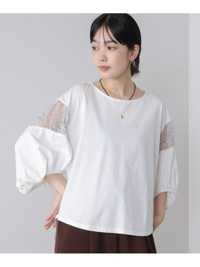 乐天商城 - 【SALE／20%OFF】メッシュラインプルオーバー Bou Jeloud バブ / ブージュルード トップス カットソー・Tシャツ ホワイト ブラック【RBA_E】【送料無料】[Rakuten Fashion]