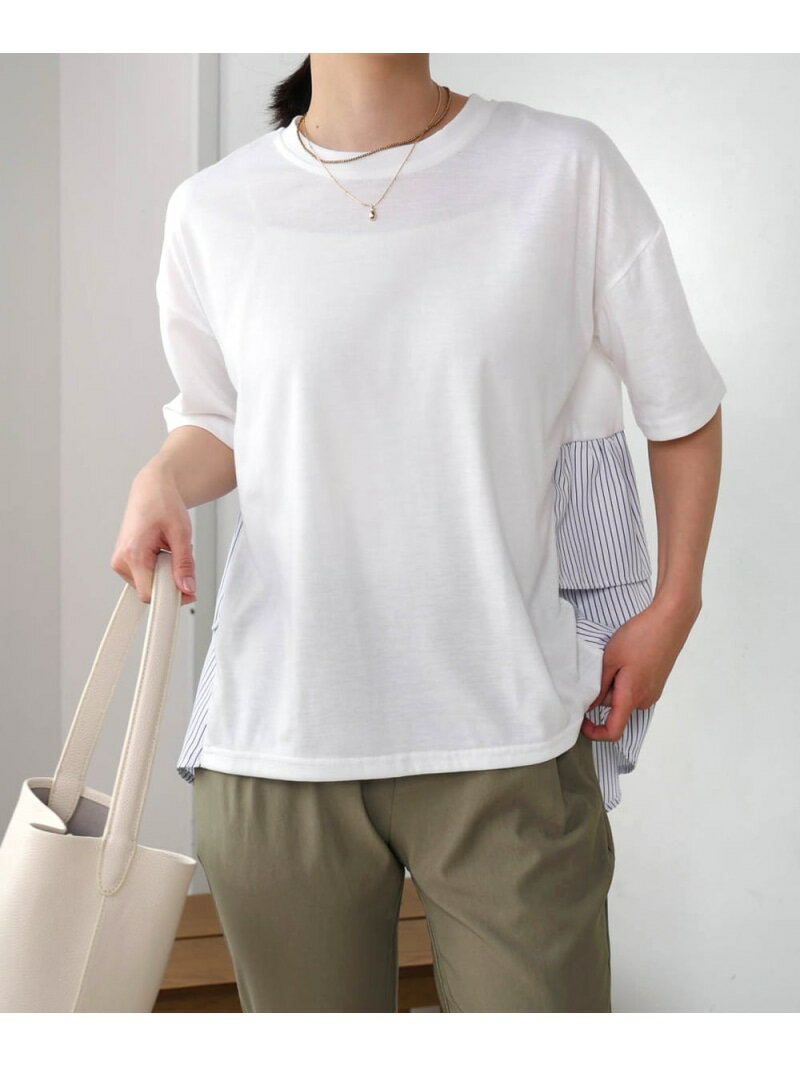 Rakuten - 【SALE／20%OFF】【WEB限定】ストライプドッキングティアードプルオーバー Bou Jeloud バブ / ブージュルード トップス カットソー・Tシャツ ホワイト グレー ブラック【RBA_E】[Rakuten Fashion]