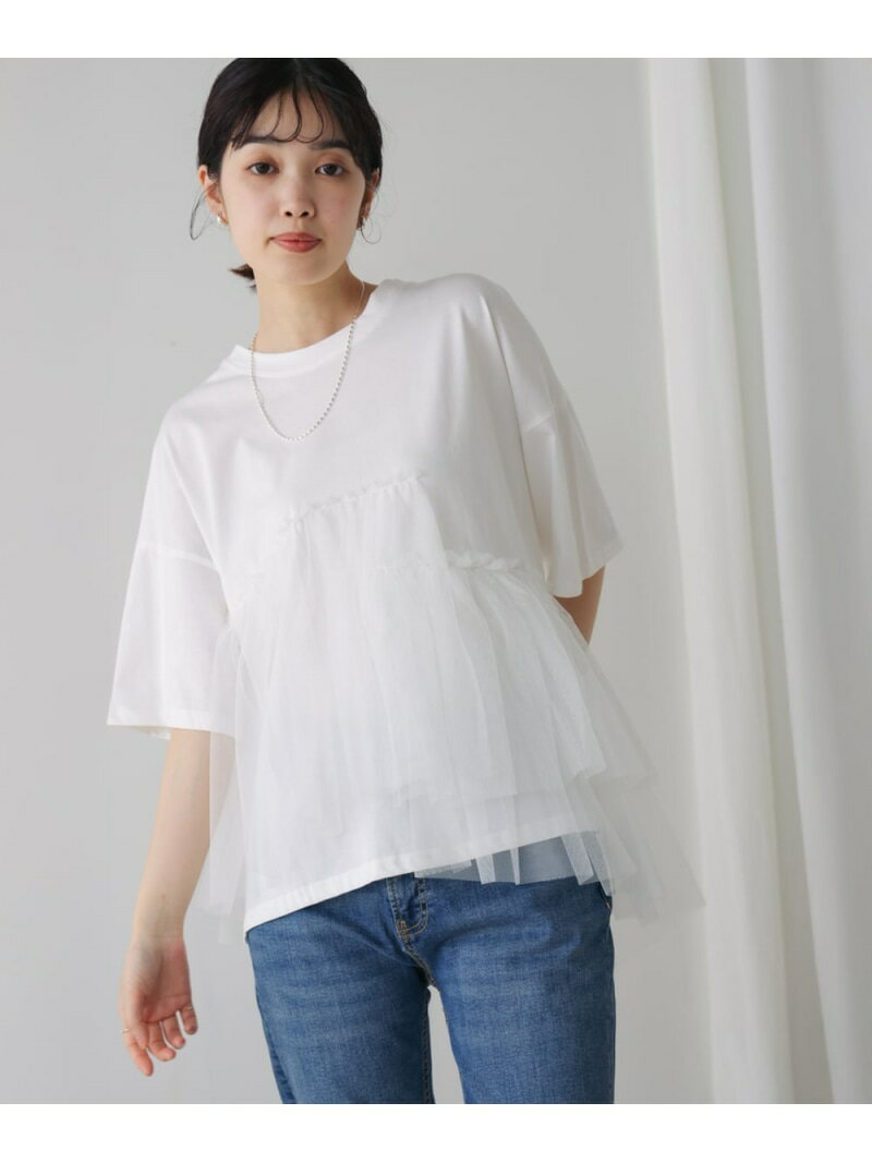 乐天商城 - 【SALE／32%OFF】アシメチュールプルオーバー Bou Jeloud バブ / ブージュルード トップス カットソー・Tシャツ ホワイト ブラック【RBA_E】【送料無料】[Rakuten Fashion]