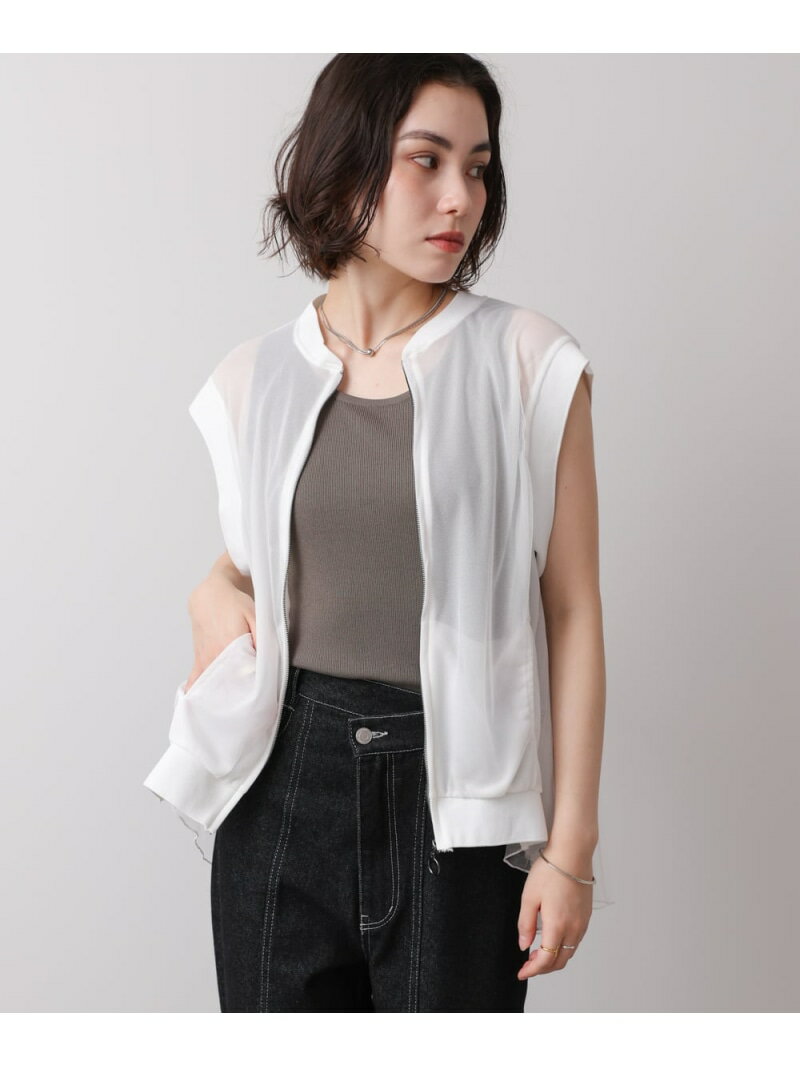 Rakuten - 【SALE／30%OFF】バックプリーツベスト Bou Jeloud バブ / ブージュルード トップス ベスト・ジレ ブラック ホワイト【RBA_E】【送料無料】[Rakuten Fashion]