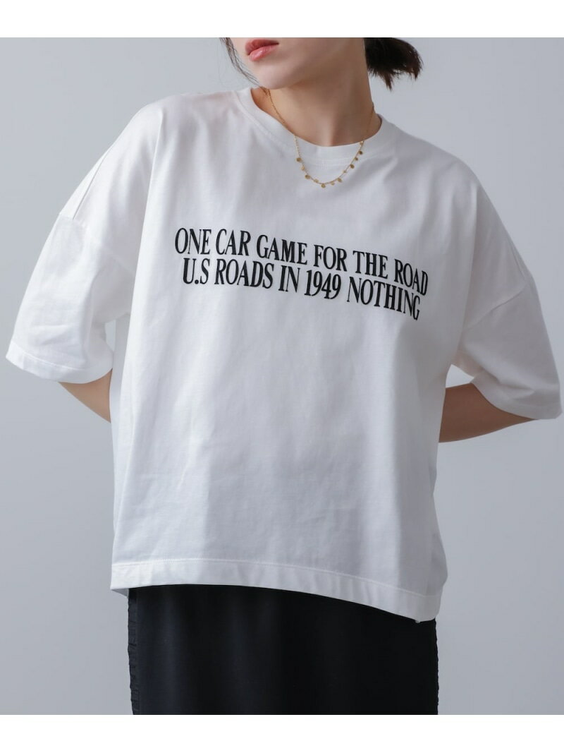 Rakuten - 【SALE／20%OFF】レタリングフロッキープリントTシャツ Bou Jeloud バブ / ブージュルード トップス カットソー・Tシャツ ホワイト ブラック ネイビー【RBA_E】[Rakuten Fashion]