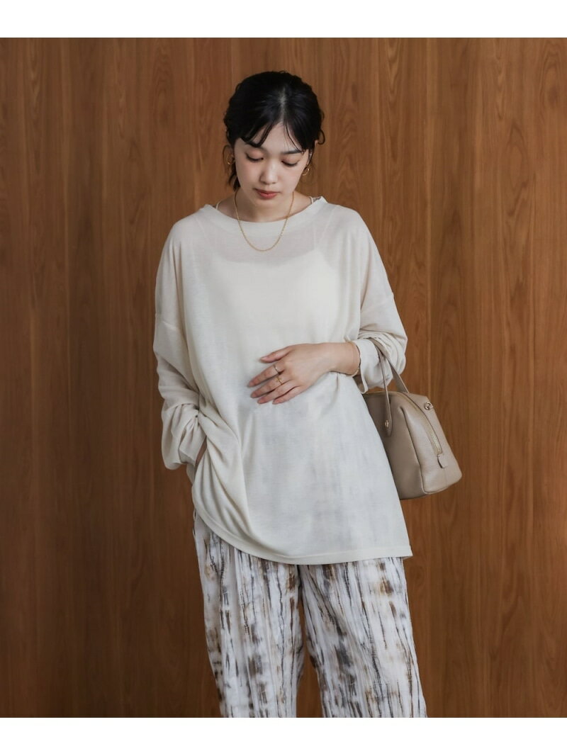 Rakuten - オーバーサイズシアーカットトップス Bou Jeloud バブ / ブージュルード トップス カットソー・Tシャツ ブラック ブルー ブラウン ホワイト[Rakuten Fashion]