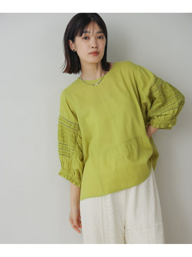 乐天商城 - 【SALE／50%OFF】モスコットンエンブロイダリーブラウス Bou Jeloud バブ / ブージュルード トップス シャツ・ブラウス ブラック イエロー ブラウン【RBA_E】[Rakuten Fashion]