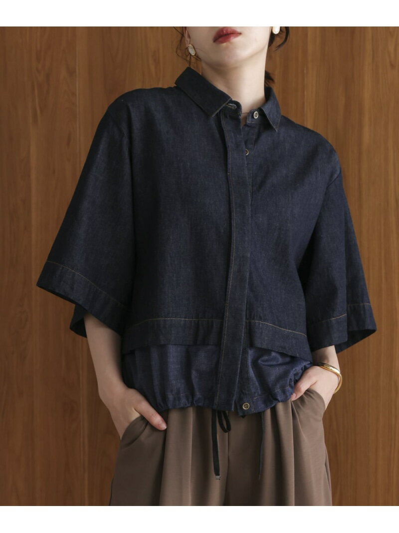 乐天商城 - 【SALE／20%OFF】ドッキングシャツ Bou Jeloud バブ / ブージュルード トップス シャツ・ブラウス ブラック ネイビー【RBA_E】【送料無料】[Rakuten Fashion]