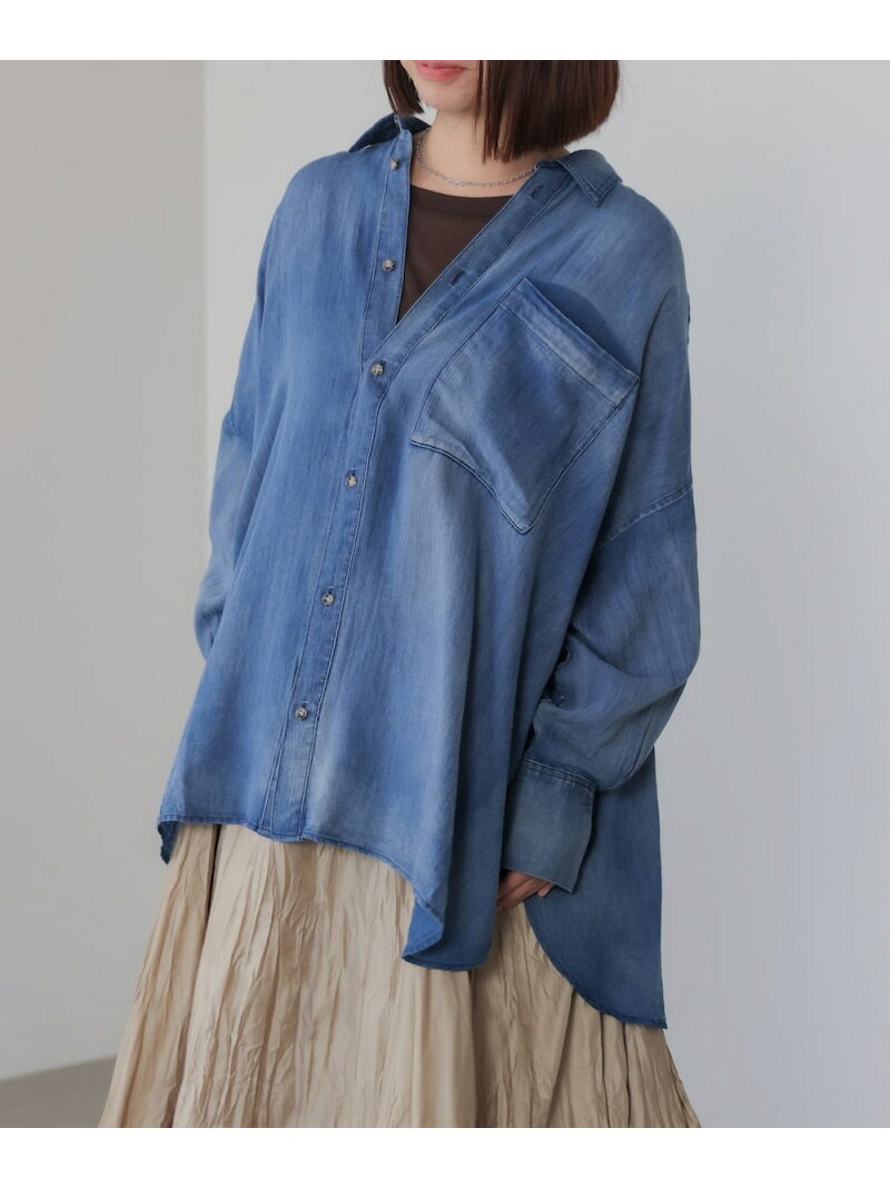 Rakuten - 【SALE／10%OFF】2.5ozデニムシャツ Bou Jeloud バブ / ブージュルード トップス シャツ・ブラウス ネイビー【RBA_E】【送料無料】[Rakuten Fashion]
