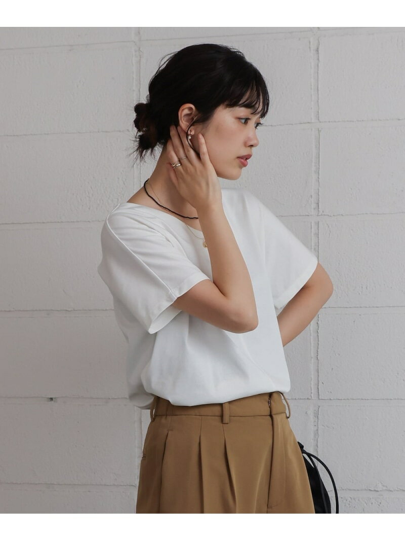 Rakuten - 【SALE／29%OFF】汗染み防止首元スッキリVネックTシャツ Bou Jeloud バブ / ブージュルード トップス カットソー・Tシャツ グレー ホワイト【RBA_E】[Rakuten Fashion]