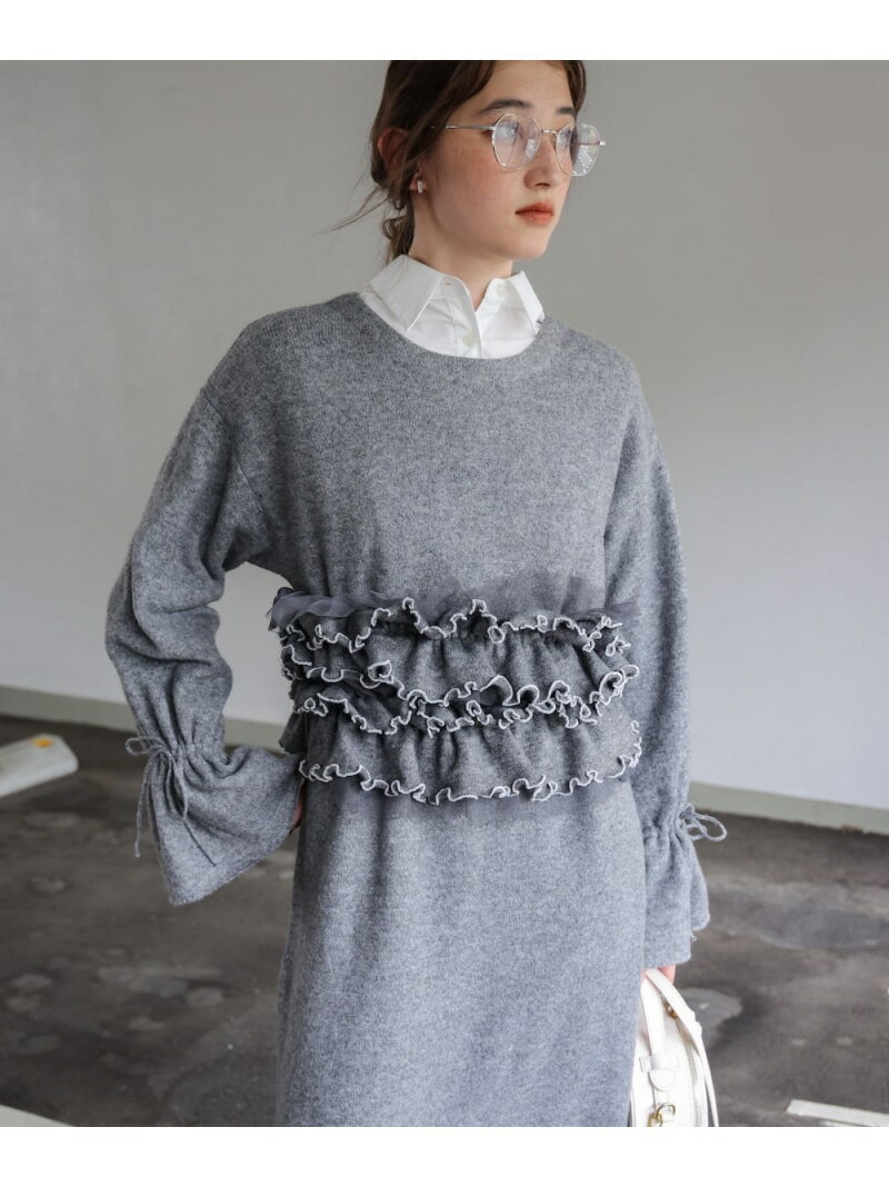 【低身長~高身長向けサイズあり】ビスチェセットニットワンピース Bab バブ / ブージュルード ワンピース・ドレス ワンピース ベージュ【先行予約】*【送料無料】[Rakuten Fashion]